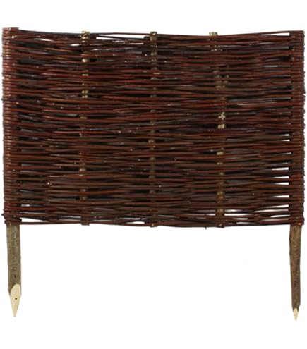 Clôture En Osier Dimensions 60x30 Cm – Clôture De Pelouse à