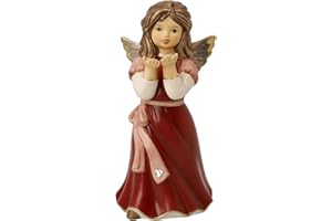 Goebel Dekoracja bożonarodzeniowa figurka anioła wykonana z porcelany, wymiary: 15,5 cm x 7 cm x 7 cm, 41-668-29-1