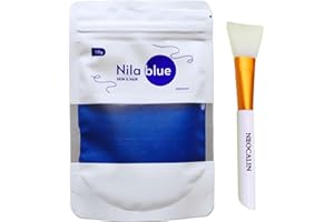 NEOCALIN Poudre de Nila Bleu Pure Indigo | Solution Naturelle pour la Peau et les Cheveux | Masque DIY au Nila (50)