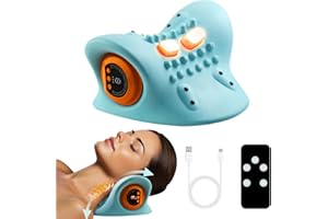 BCLSKS Christmas Gifts for Women Him,Neck Massager with Heat,2025 Upgraded Neck Massager Pillow with Heat for Pain Relief,3-in-1 Heat/Vibration/Wave Modes with Remote,Gifts for Women Men Mum Dad