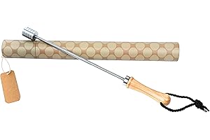 SOLNIT Beerspike Beer Caranelizer - Caramellizzatore per birra, manico in vero legno, 100% alimentare, sfera in acciaio inox adatta e inossidabile (beerSpike-3)