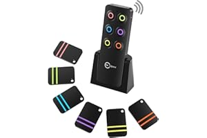 Schlüsselfinder-Esky Key Finder Schlüsselfinder pfeifen pfeifen mit 6 Empfängern für Schlüssel, Brieftasche, Telefon und Haustier-Tracker Geschenke für Eltern