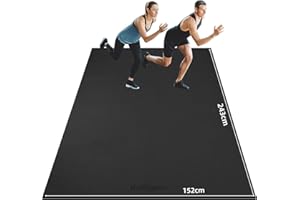 innhom Bodenschutzmatte Fitnessgeräte Fitness Sportmatte Fitnessmatte rutschfest, Hochstrapazierfähige Unterlegmatte Schutzmatte für Laufbänder