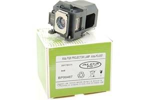 Alda PQ Premium, Lampada per proiettore compatibile con i proiettori EPSON EB-455Wi, EB-440W, EB-450W, EB-450Wi, EB-460, EB-460i, EB-465i, H343A, V13H010L57, ELPLP57, Lampada con custodia