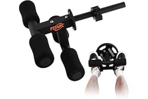 'Fitarc Tib Bar, Tibialis Trainer, Tibia Dorsi Calf Raise Machine, Knees Over Toes Equipment for Strengthening Calves/Shins/Ankles, Fits 1'' or 2'' Olympic Weight Plates'