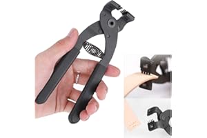 HZTYYIER Pinza per Perforazione in Pelle, 4 Punte, Strumento per Cucito a Mano per Cinturini