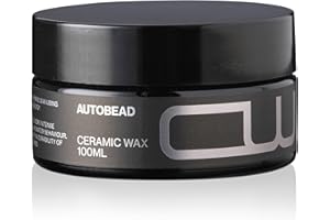 Autobead Titanium Ceramic Wax 100ml - Car Polish for Deep Wet Gloss Finish with Hybrid Formulation and Repellent Effect