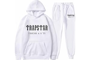 GENERIC Ensemble Sport Homme Trapstar London Y2K Survêtement pour Unisexe avec sweat à capuche et pantalon de jogging Trapstar Ensemble Tenue De Sport Femme Ensemble Fitness