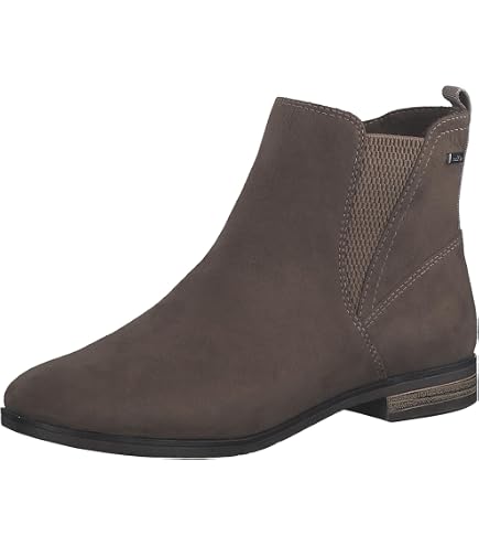 Damen Western Stiefeletten Wildleder Beige - Nieder Produktbild-Vorschau 6