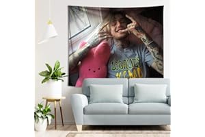 HCDZF Lil Peep Wandteppich Schlafzimmer Ästhetik für Innen und Außenküche und Heimdekoration, Balkontrennwand Heimdekoration(L:78ʺ × 59ʺ)