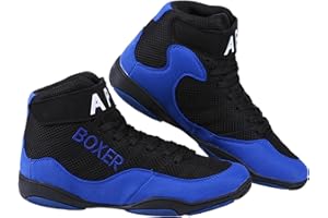 Zeihyeurus Kids Boxing Boots,Unisex'S Boxing Boots,Training Boxing Footwear,Lightweight Non-Slip,Breathable Mesh,Suitable For Wrestling,Boxing And Weightlifting