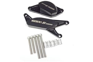VSKTE CNC POM. Frame Slider Crash Pad Engine Stator Case Saver Cover Fit für Suzuki GSX-S1000 GSX-S1000F GSXS1000 GSX-S 1000 2015 2016 Case-Gehäuse Ersatz (Color : Black)