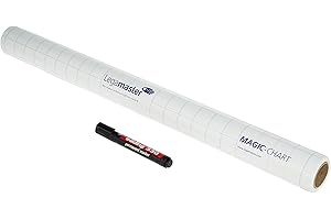 Legamaster 7-159000 Magic-Chart Flipchart, Fogli elettrostatici riposizionabili include 25 fogli (60 x 80 cm) t, 4er Pack
