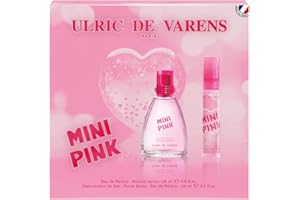 ULRIC DE VARENS - Coffret Parfum Femme Mini Pink - Eau de Parfum 25 ml + Vaporisateur de Sac 20 ml - Oriental, Gourmand - Made in France