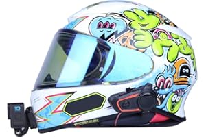 Lupholue Soporte de Barbilla para Casco de Motocicleta con Soporte de Base Curva y Almohadillas Adhesivas for GoPro Hero 12 11 10 9 8 7 Negro Plata Blanco 6 5 4 Osmo Especial para Casco SHOEI Z8