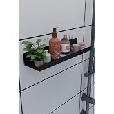 Risingmaber 3M Ultra G&uuml;&ccedil;l&uuml; Yapışkanlı Siyah Mutfak&Banyo Rafı, &Ccedil;ok Ama&ccedil;lı Organizer Raf 2 Adet MT96S