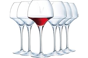 CHEF & SOMMELIER Chef&Sommelier - Collection Open Up - 6 verres à vin 47 cl en Cristallin - Soft - Modernes et Elégants - Fabriqués en France - Emballage renforcé