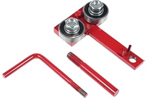 Mulcort Chain Guide Straightener, Electric Chain Saw Chain Saw Guide bar Tightening Repair Tool Adjuster Metal bar Track Closing Tool red