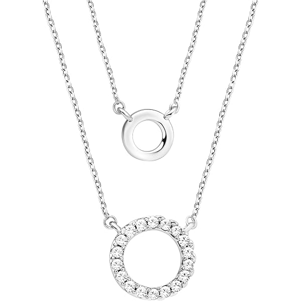 Collana Donna Sofia Milani In Argento 925 Con Ciondolo Cerchio Cuore E Zircone: Gioiello ELEGANTE E Ipoallergenico, Regalo Perfetto