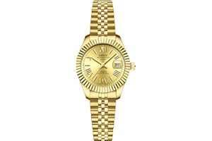 NIBOSI Women's Watch Analog Quartz Waterproof Ladies Wrist Watches with Date Dainty Gold Fashion Luxury Stainless Steel Watch for Small Wrists Female Designer Dress Watches for Women