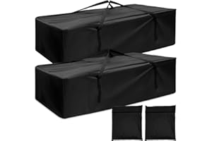 FORIBYW 2pack Garden Furniture Cushion Storage Bag,173x76x51cm Waterproof 210D Oxford Fabric Christmas Tree Storage Bag with Handle and Zipper for Home Patio Outdoor(173x76x51)