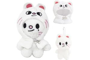 AOMANTIC SARL Stray Kids Llavero de peluche, Llaveros de Peluche de Stray Kids, Skzoo Str-ay Kid Peluche Magnético, Muñeco de pelu-che St-ray Ki-d, Str-ay-Ki-d Llavero de Pelu-che, para fans y coleccionista