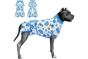 PetWarm Pet Surgical Recovery Suit – Post-Spay & Neuter, Weaning, Prevents Licking – After Surgery Onesie for Male & Female – Pet Recovery Suit for Pet s – Professional Pet Recovery Shirt,Large