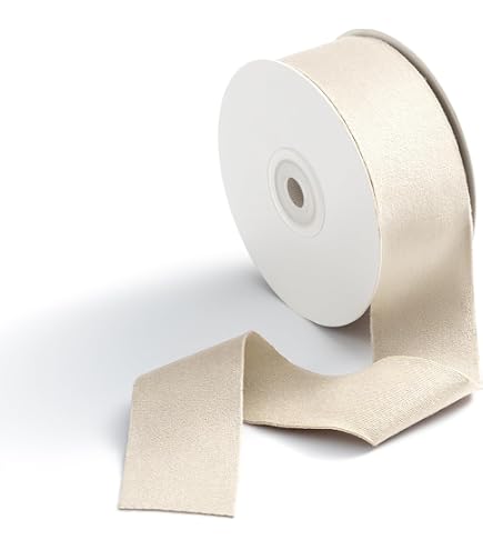 Präsent Nastro In Organza Con Bordo Metallizzato - 40 Mm X 20 Metri, Colore Bianco, Per Decorazioni Floreali, Bomboniere E Fai Date, Prodotto In Germania