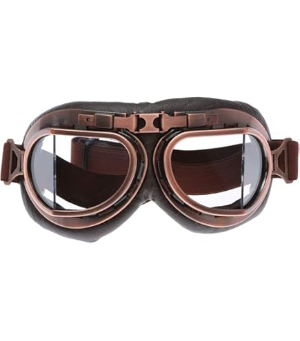 Lunettes Aviateur Cuivre Steampunk Adulte : Deguise-toi, Achat De Accessoires