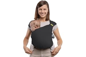 Boba Bliss Fascia Porta Bebe - Marsupio Neonato o Bambino 2 in 1 - Fascia Neonato Senza Nodi - Ideale per la Salute dei Fianchi - Marsupio Bambino Soffice ed Ergonomica - 3,2 a 16 Chili