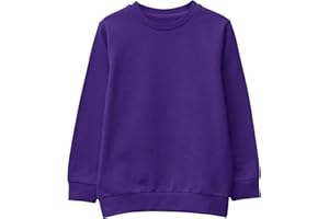 L S U Unisex SweatShirt Boys Girls Fleece Jumper Classic Crew Neck Long Sleeve School Uniform Sweater