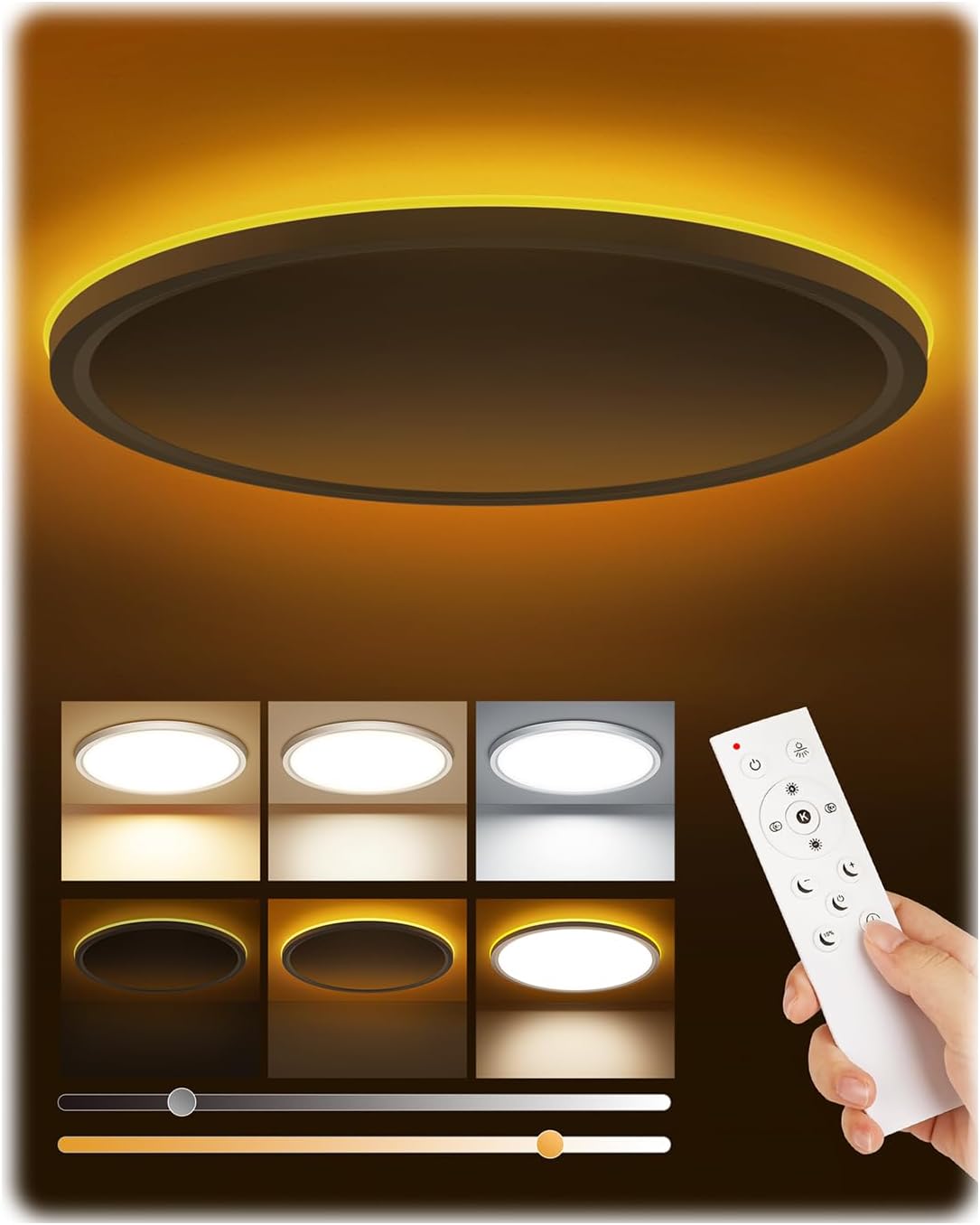 Preis-Leistungs-Analyse : Tyreses LED Deckenleuchte Flach 24W 2800LM 1