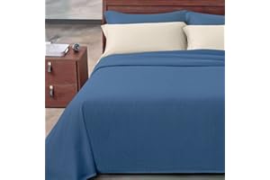 Passione per le tele COPRILETTO IN COTONE TINTA UNITA. Copriletto primavera/estate in piquet di cotone tinta unita millerighe leggero traspirante 8 colori disponibili (singolo, royal blu)