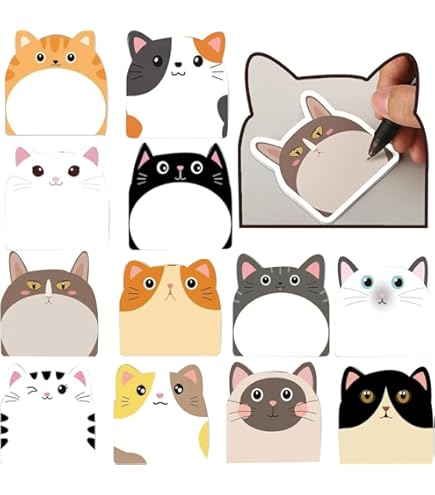 40 Styles Haftnotizen Set - 1200 Tierische Memo-Blöcke Für Büro & Schule