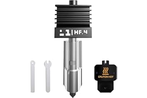 HIKUDIY 0,4 mm High-Flow Hotend aus gehärtetem Stahl für Bambu Lab H2S/H2D/H2D Laster Full Combo/H2D AMS Combo/A1/A1 Mini, Ersatzdruckkopf mit austauschbarer Düse und Schnellwechsel-Design