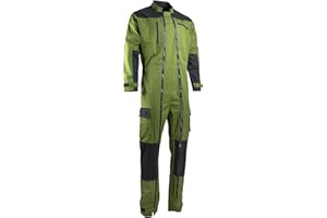 LMA WORKWEAR 1880 - Combinaison Double Zip Bicolore - 4136 TRIDENT - Double Fermeture, Multipoches, Haute Résistance - Idéal Agriculture