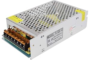WEISHUO 12V 10A Alimentation à Découpage AC 110V / 220V à DC 12V 10A 120W Transformateur pour CCTV, Lumières LED