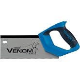Draper Venom 12 PPI Tenon Saw | Double Ground Hand Saw | 250mm Blade Length | Hand Tool Wood Saw | 82199
