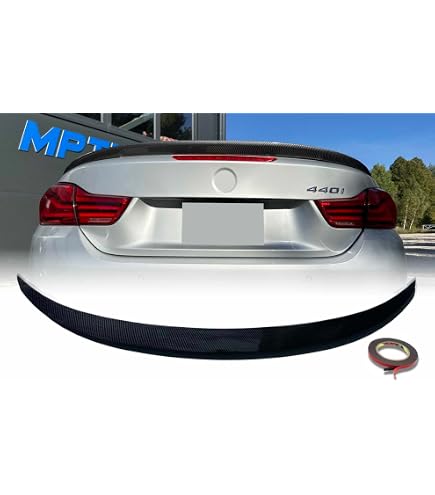 4er Heck Spoiler Heck Spoiler Für BMW 4er F33 Cabrio - Carbon Look Für 420i 428i 435i M4 Cabrio Spoiler Glänzend Schwarz
