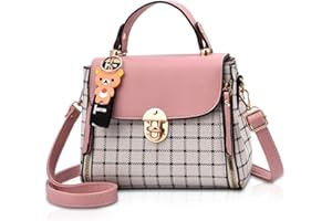 NICOLE & DORIS NICOLE&DORIS Sacs à Main pour Femme Sacs à Rabat Sacs à Main Mignons pour Fille Sacs à bandoulière Rose