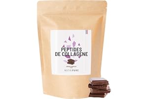 PEPTIDES DE COLLAGENE PEPTAN • CHOCOLAT • Complément Alimentaire Sport • Collagène, Acides Aminés, Protéine • Breveté • Sans OGM ni Additifs • Sachet de 310g • 1 Mois • Made in France • Nutripure