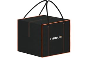 HEIMUNI Bolsa de Almacenamiento para Cojines Jardín, Funda de Almacenamiento Cuadrada 80x80x80cm, Bolsa Cojines Exterior Impermeable Jardin Bolsa de Almacenamiento de Corona de Navidad