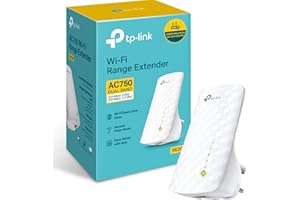 TP-Link RE200 AC750 Universal Dual Band Range Extender, Broadband/Wi-Fi Extender, Wi-Fi Booster/Hotspot with Ethernet Port, Plug and Play, Smart Signal Indicator, UK Plug