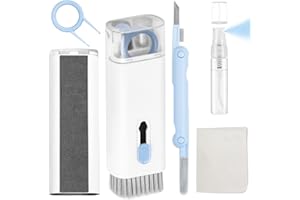 Kit di pennelli per la pulizia degli auricolari 7 in 1, per iPhone, iPad, MacBook PC, dispositivi elettronici DauMeiQH, strumento per pulizia degli auricolari Airpod Pro, 5 ml di touchscreen spray