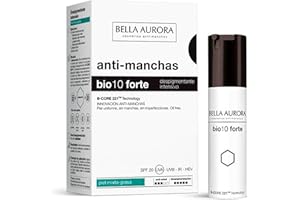 BELLA AURORA, Traitement Anti-Taches Intensif, Peaux Mixtes à Grasses, 30ml, SPF 20, Crème Anti-âge, Dépigmentation de la Peau du Visage, BIO10 FORTE