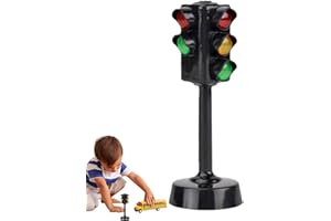 Odavom Semaforo per Aula - Giocattolo semaforico per Bambini - Giocattolo di Segnale di Attraversamento pedonale per la Sicurezza del semaforo Stradale di Simulazione Multicolore per Regali educativi