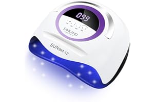 ‎SAVILAND SAVILAND 300 W Leistungsstarke U V Nagellampe: Super Schnelle Aushärtung U V Licht für Gel-Nägel mit 72 Perlen 4 Timer Dual Lichtquellen Smart Sensor LED Nagellampe für Nail Salon Professional