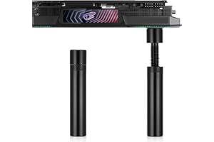 GOWTX 2 Stück GPU Grafikkarten Halterung, GPU Halter Grafikkarten Stütze Bracket, Aluminiumlegierung GPU Halterung Stand, Höhenverstellbare Grafikkartenhalter für Benutzerhosts und Schützen PC