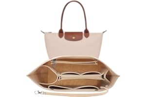 ZOLGINAH Taschen Organizer für Longchamp M, Taschenorganizer Handtaschen Organizer aus Filz, Organizer Tasche Damen für Longchamp Le Pliage mit Multifunktionalen Taschen Großes Volumen