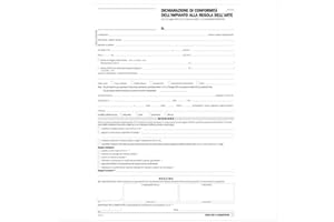 BUFFETTI Semper Multiservice 184110000 Snap Dichiarazione di Conformità degli Impianti